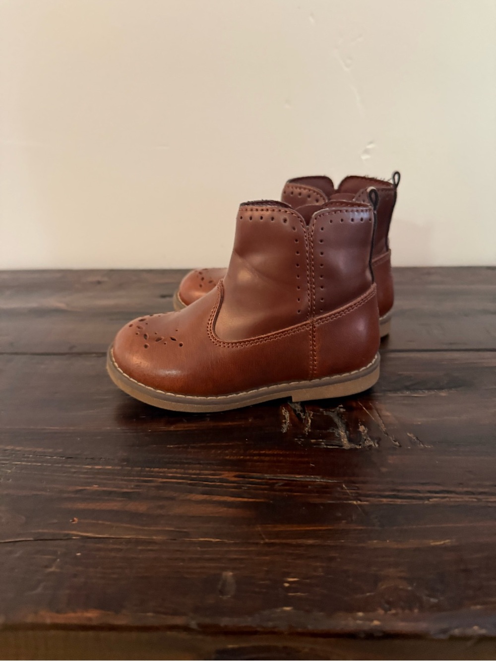 Stride Rite Toddler Brown Leather Boots - 6.5W